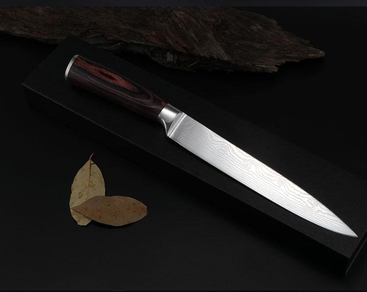 Slicing knife with pakkawood handle, 8" 2