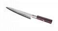 Damascus chef knife with dalergia handle 3