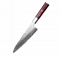 Damascus chef knife with dalergia handle 4