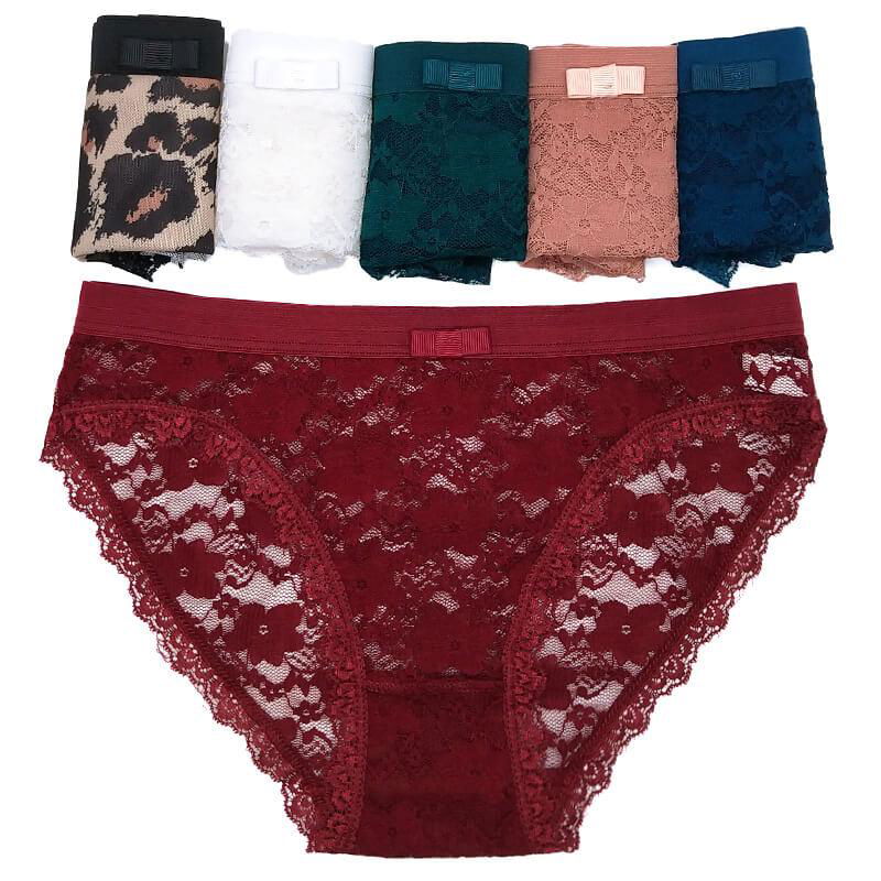 Front Lace Transparent Sexy Ladys Underwear Womens Panties