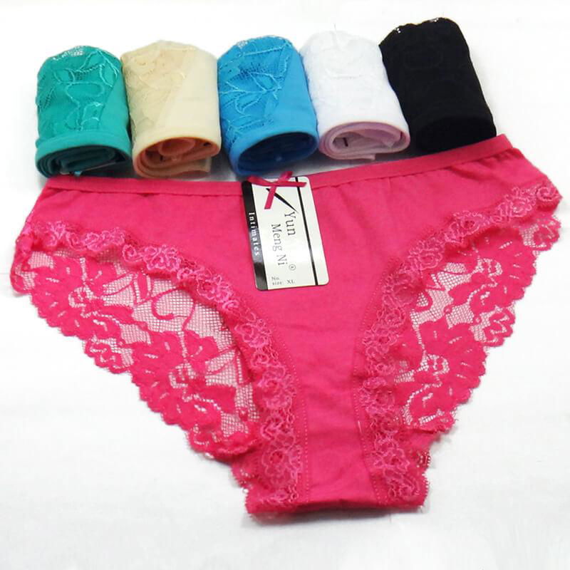 Yun Meng Ni Full Cotton Lace Transparent Image New Model Sexy Lady Panties Women 4