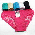 Yun Meng Ni Full Cotton Lace Transparent Image New Model Sexy Lady Panties Women 4