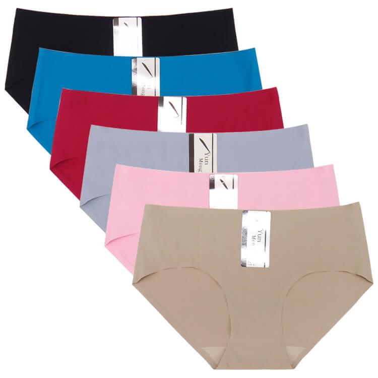 Yun Meng Ni Solid Soft Breathable Seamless Underwear for Girls Underwear Female  3