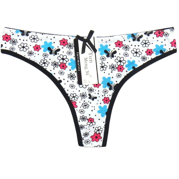 Yun Meng Ni Floral Pattern T-back Ladies Thongs Sexy G-string Japan 5