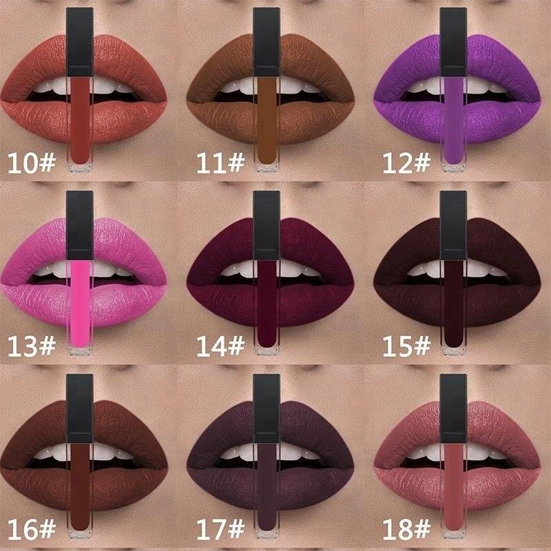 Matte Liquid Lipstick Face Makeup Products Waterproof Fashion Colors For Lips 4