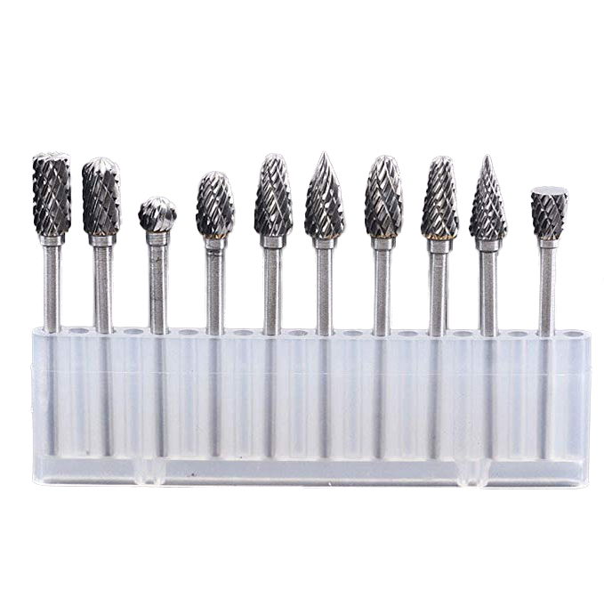 10pcs 3mm x 6mm Tungsten Steel Solid Carbide Burrs Rotary Files Diamond Burrs Se 2