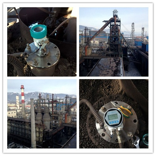 cement silo radar level transmitter for high powder with blow-sweep euipment 3