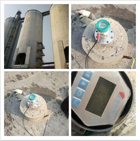 cement silo radar level transmitter for high powder with blow-sweep euipment 4