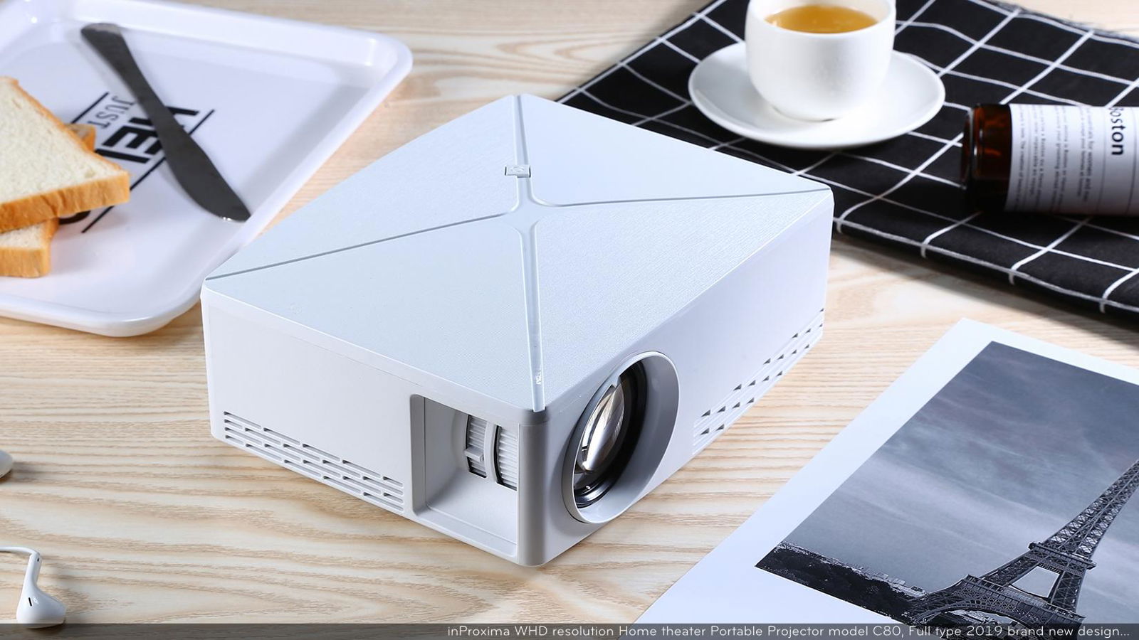 C80Up Portable Led Mini Projector,Optional WiFi Android Bluetooth Hdmi USB Home  2