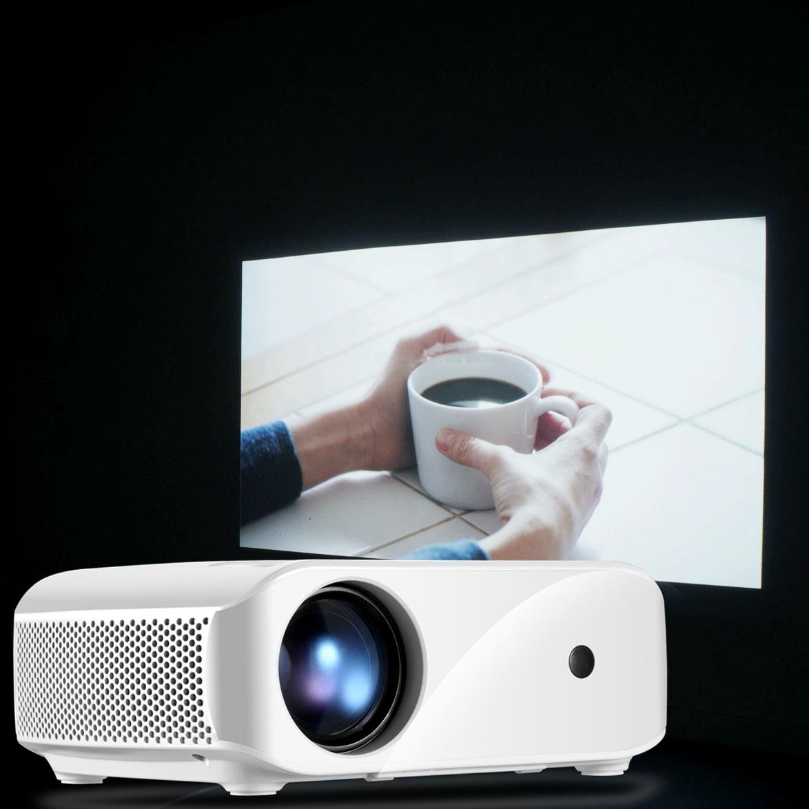 2019 VIVIBRIGHT new design model F10UP led mini projector WHD 1280x720P Portabl 3