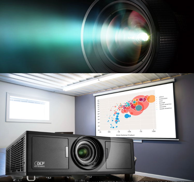 K1000-WU Outdoor Venue Projector 4K laser Supported, Super High Bright 4