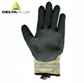 代爾塔乳膠塗層防切割防水耐磨損勞保手套 3