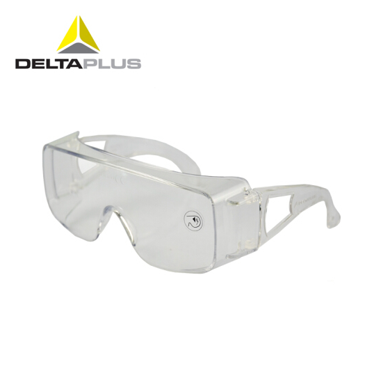 代尔塔防雾防冲击防紫外线护目镜白色