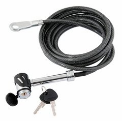 3/8" X 12" Vinyl Coated Braided Steel Cable With Sleeved Hitch Lock