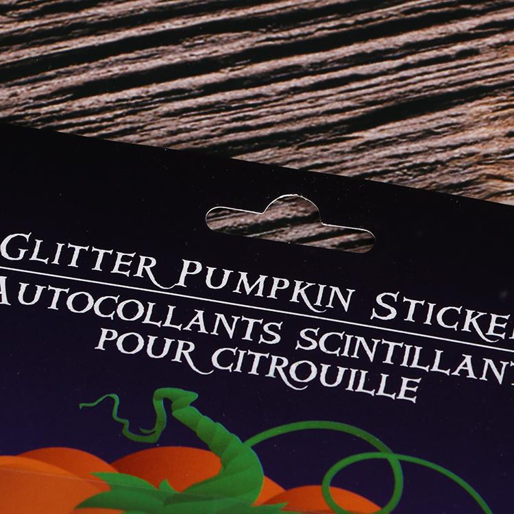 裝飾萬聖節南瓜笑臉金蔥粉eva儿童貼紙 2