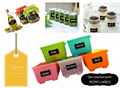 Removable jar label pvc chalkboard sticker chalk write note  3