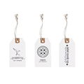  Craft paper gift  tags label hang kids with hemp rope  2