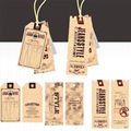  Craft paper gift  tags label hang kids with hemp rope  4