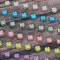 Customer round shape Self Adhesive Crystal Rhinestone Acrylic Gem sticker