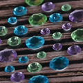 Customer round shape Self Adhesive Crystal Rhinestone Acrylic Gem sticker