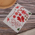 Custom Decorative Christma Rub on scratching transfer stickers with wood stick  1