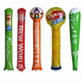 Promotional Cheering hand bang Inflatable Glow Sticks