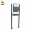 GH-1314R1U1 stainless steel   standing mailbox postbox