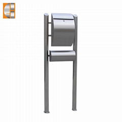 GH-1314R1U1 stainless steel   standing mailbox postbox