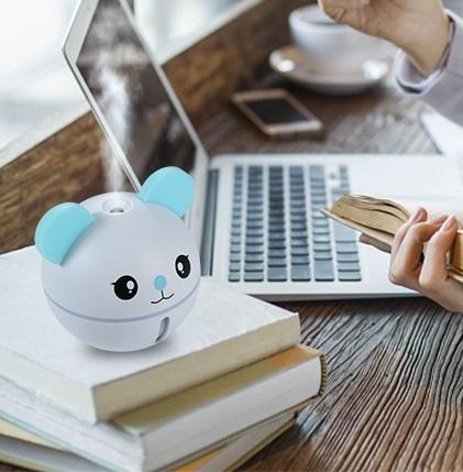 Mini Desktop Humidifier with sleeping lights, Mikiki Cartoon appearance