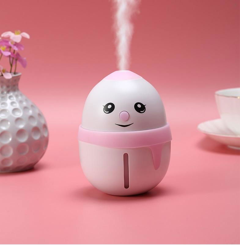 F001 Mini Desktop Humidifier with sleeping lights Snowman Cartoon appearance