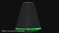 Portable wireless bluetooth party speaker with sound reactive light 3