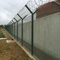 Durable hot galvanized steel security fence for industry 4