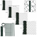 Industrial chain link mesh fencing