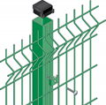 High strengthen powder coated galvanized cheap fences for sale 2