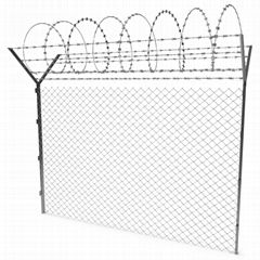 galvanized 8 foot chain link diamond wire mesh fence