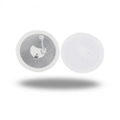 13.56mhz printable small round NFC213 rewritable coated paper tag with adhesive 