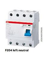 ABB F 200 series  left neutral breaker F204A-40 /0.03  F204A-100 /0.03