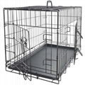 Wholesale Cheap High Quality Metal Iron Foldable Dog Cage Crate with Two Doors 