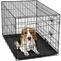 Wholesale Cheap High Quality Metal Iron Foldable Dog Cage Crate with Two Doors  4