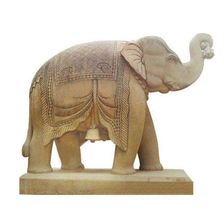 Outdoor Decoration Marble Stone Elephant Sculpture