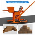 small manual interlocking clay brick block making machine 