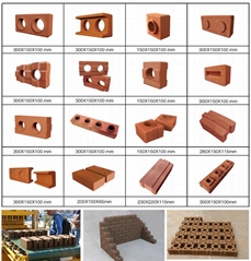 automatic interlocking clay brick block making machine