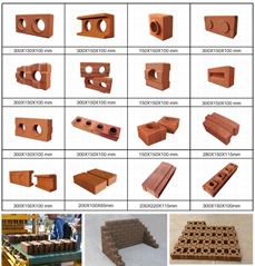 automatic interlocking clay brick block making machine 