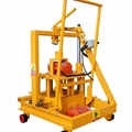 manual mobile concrete hollow block brick making machine  3