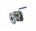 DIN FLANGE STAINLESS STEEL BALL VALVE 1