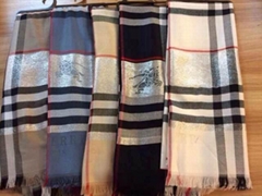          Scarfs Tassel Pashmina Sliver Scarves          Tassel Long Shawl