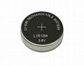 LIR2450 3.6v lithium ion button cell battery 120mah  3