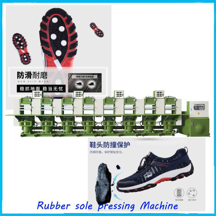 Rubber soles vulcanizing hydraulic press machine 5