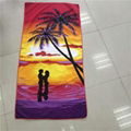  light weight Multi-function 100 % Polyester Paved polyester beach towel