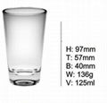 OEM Durable Acrylic Juice Beer Brandy Whisky Glass Cup SDY-F0019 1